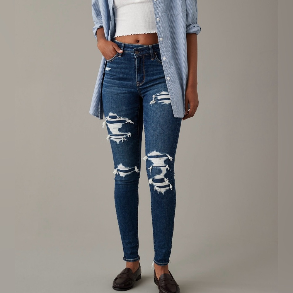 AE Next Level Hight-Waisted Patched Jegging